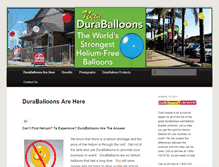 Tablet Screenshot of duraballoon.net